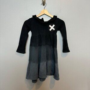 QUINN + FOX ombre ruffle neck sweatshirt dress size 4/5